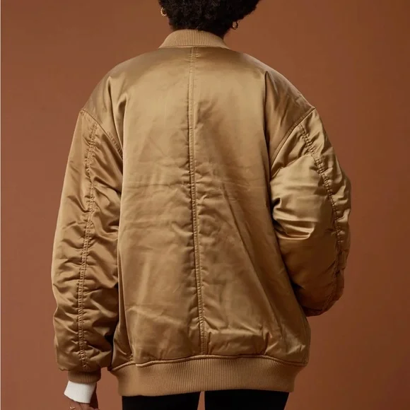 NWT OFFLINE by Aerie Women's Satin Bomber Jacket XS - Picture 4 of 13